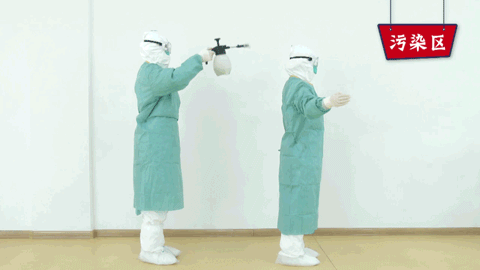 Video steps for standard removal of protective clothing